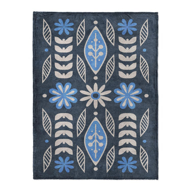 Topanga Navy & Columbia in Large (60" x 80") Size