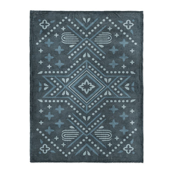 Durand Navy Blue in Large (60" x 80") Size