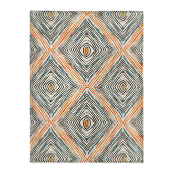 Boden Orange & Blue in Large (60" x 80") Size