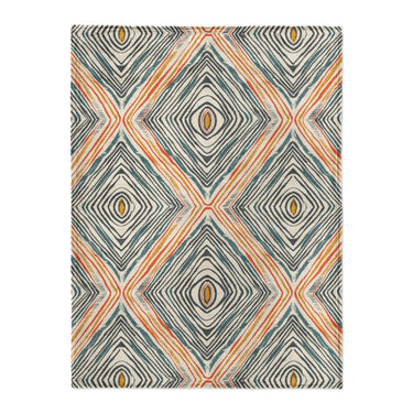 Boden Orange & Blue in Large (60" x 80") Size