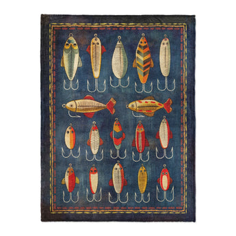 Fishing Lures in Large (60" x 80") Size