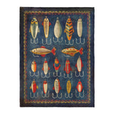 Fishing Lures in Large (60" x 80") Size