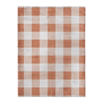 Buffalo Plaid Light Terracotta in Large (60" x 80") Size