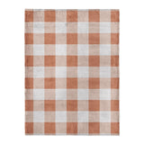 Buffalo Plaid Light Terracotta in Large (60" x 80") Size