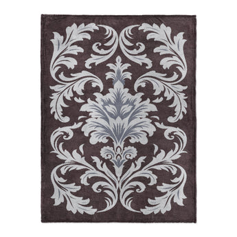 Aubrey Maroon & Light Blue in Large (60" x 80") Size