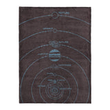 Solar System Burgandy & Powder Blue in Large (60" x 80") Size