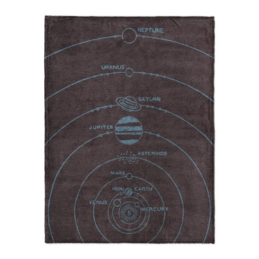 Solar System Burgandy & Powder Blue in Large (60" x 80") Size