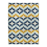 Jasper Blue & Gold in Large (60" x 80") Size