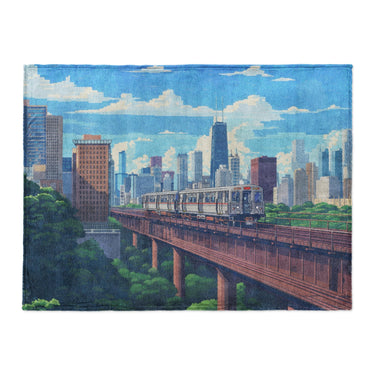 Chicago Metro in Large (60" x 80") Size
