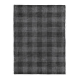 Buffalo Plaid Charcoal Black in Large (60" x 80") Size