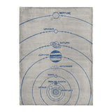 Solar System Blue & Ivory in Large (60" x 80") Size