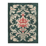 Aubrey Forest Green & Red in Large (60" x 80") Size