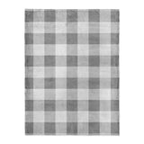 Buffalo Plaid Light Grey in Large (60" x 80") Size