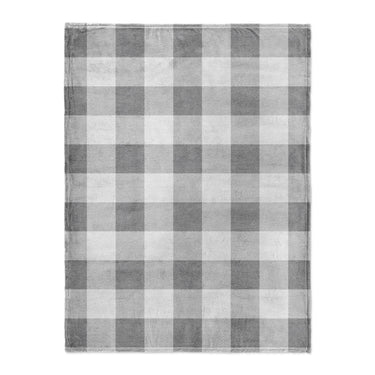 Buffalo Plaid Light Grey in Large (60" x 80") Size