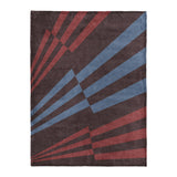 Prisma Maroon & Sky in Large (60" x 80") Size