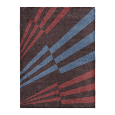 Prisma Maroon & Sky in Large (60" x 80") Size