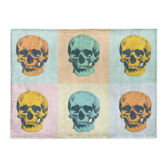Pop Art Skulls in Large (60" x 80") Size