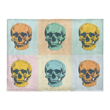 Pop Art Skulls in Large (60" x 80") Size