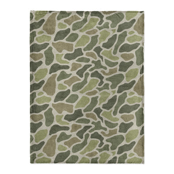 Duck Camo Green in Large (60" x 80") Size
