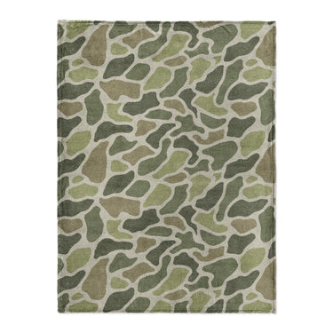 Duck Camo Green in Large (60" x 80") Size