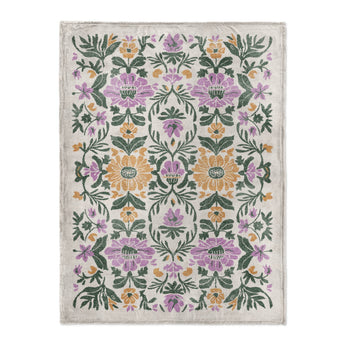 Corriana Green & Purple in Large (60" x 80") Size