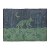 Desert Coyote Midnight Blue & Sage Green in Large (60" x 80") Size