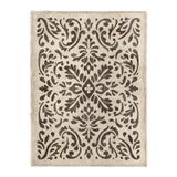 Floranna Ivory & Black in Large (60" x 80") Size