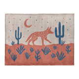 Desert Coyote Denim Blue & Terracotta in Large (60" x 80") Size