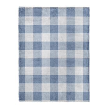 Buffalo Plaid Steel Blue in Large (60" x 80") Size