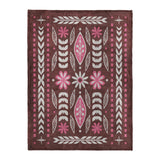 Topanga Burgundy & Pink in Large (60" x 80") Size