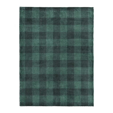 Buffalo Plaid Deep Teal in Large (60" x 80") Size