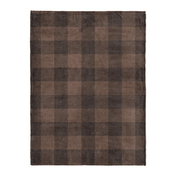 Buffalo Plaid Hickory Brown in Large (60" x 80") Size