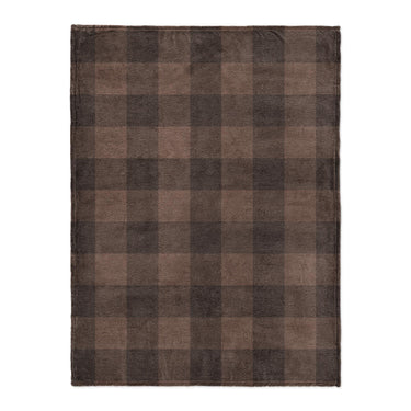 Buffalo Plaid Hickory Brown in Large (60" x 80") Size
