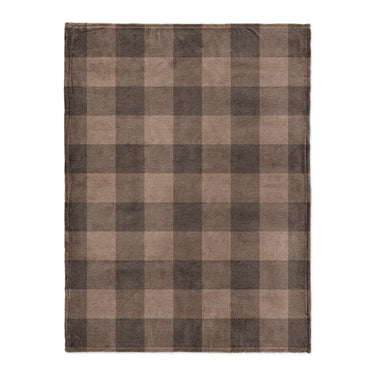 Buffalo Plaid Dark Cedar Brown in Large (60" x 80") Size