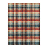 Monaghan Plaid Blue & Red in Large (60" x 80") Size