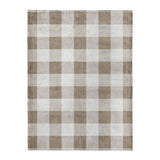 Buffalo Plaid Light Cedar Brown in Large (60" x 80") Size