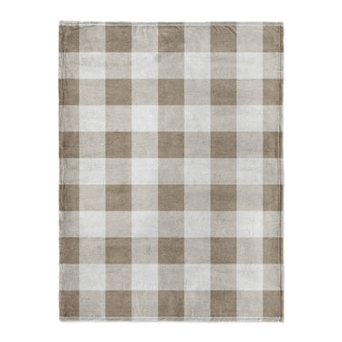 Buffalo Plaid Light Cedar Brown in Large (60" x 80") Size