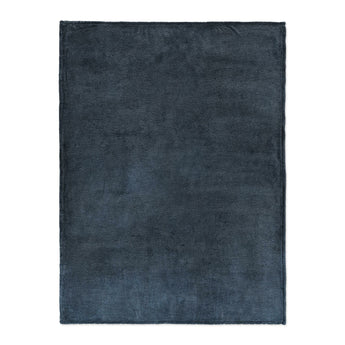 Keanu Watercolor Navy Blue Ombre in Large (60" x 80") Size