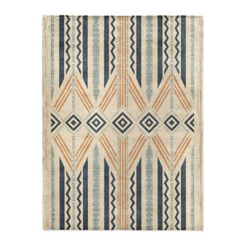 Osage Blue & Orange in Large (60" x 80") Size