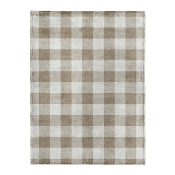 Buffalo Plaid Light Cedar Brown in Large (60" x 80") Size