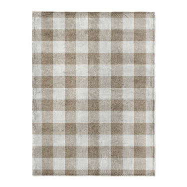 Buffalo Plaid Light Cedar Brown in Large (60" x 80") Size
