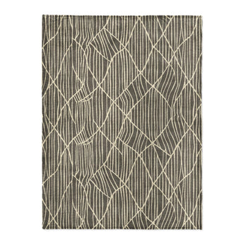 Paxton Black Taupe in Large (60" x 80") Size