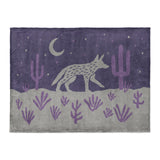 Desert Coyote Eggplant & Dusty Purple in Large (60" x 80") Size
