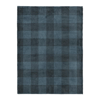 Buffalo Plaid Dark Navy in Large (60" x 80") Size