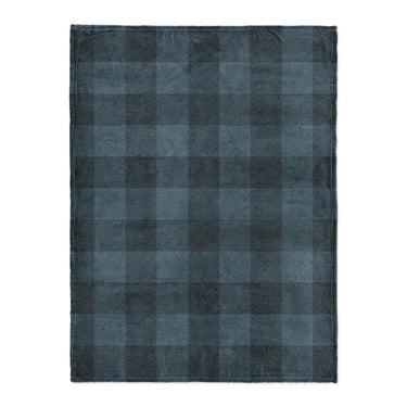 Buffalo Plaid Dark Navy in Large (60" x 80") Size