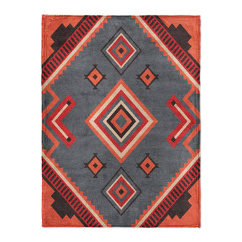 Mehdi Blue & Orange in Large (60" x 80") Size