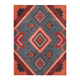 Mehdi Blue & Orange in Large (60" x 80") Size