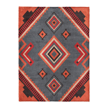 Mehdi Blue & Orange in Large (60" x 80") Size