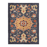 Baldwin Navy & Red in Large (60" x 80") Size