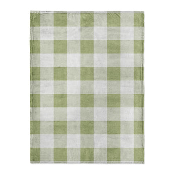 Buffalo Plaid Light Sage in Large (60" x 80") Size